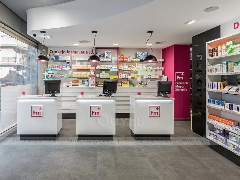 White Pink Pharmacy Shelving - Image 2