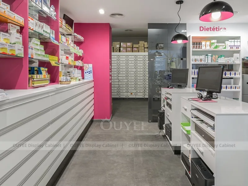 White Pink Pharmacy Shelving - Image 6