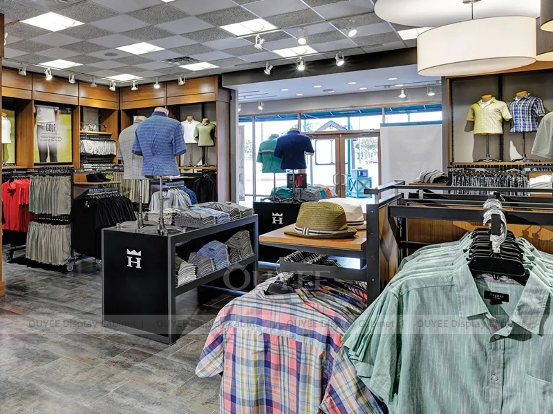 Wood Apparel Tables Display 02