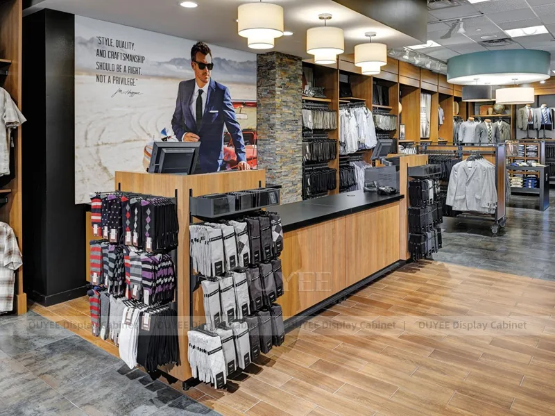 Wood Apparel Tables Display 04