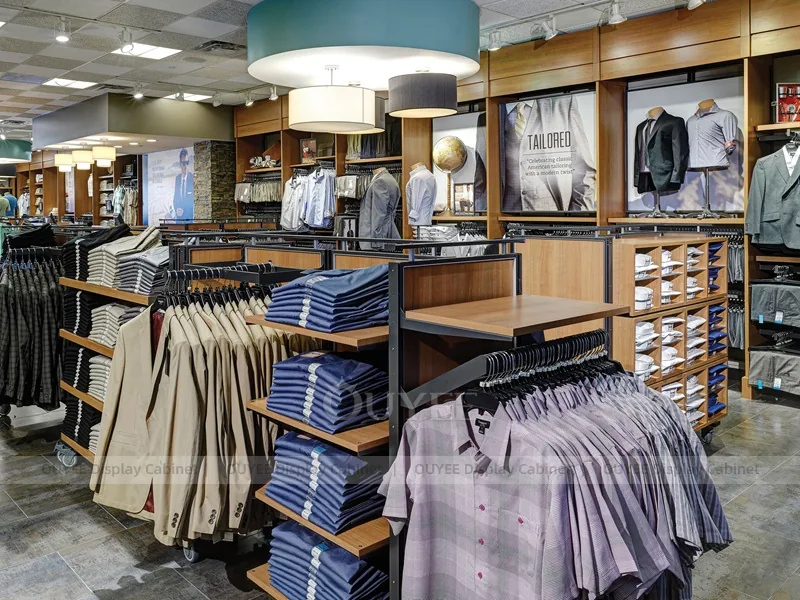 Wood Apparel Tables Display 06