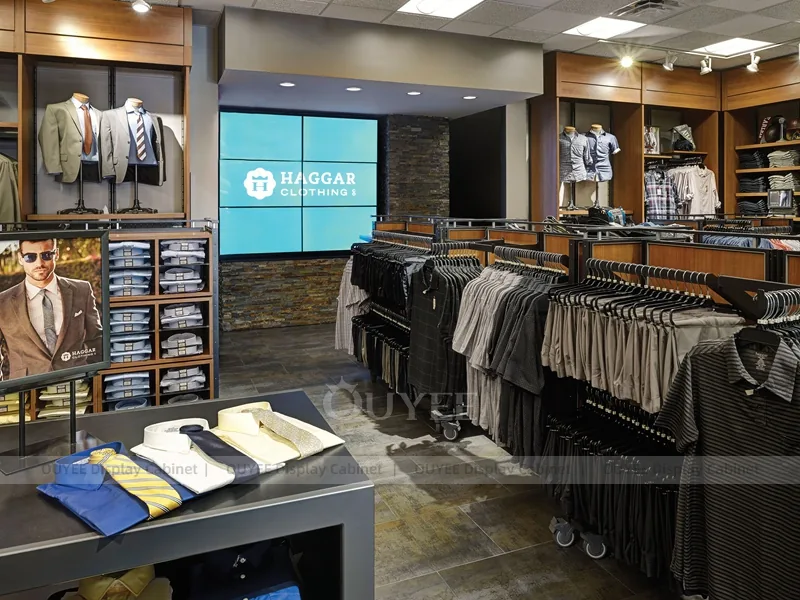 Wood Apparel Tables Display 08
