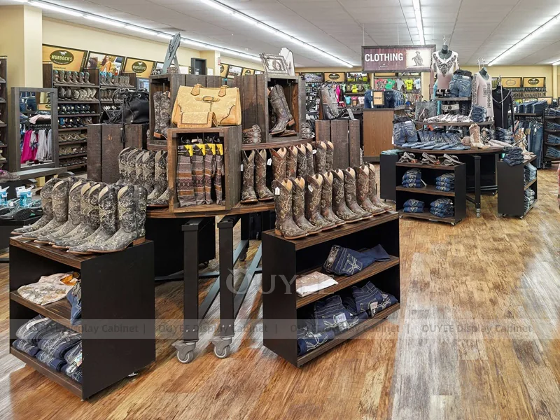 Wood Boutique Racks Fixture 02
