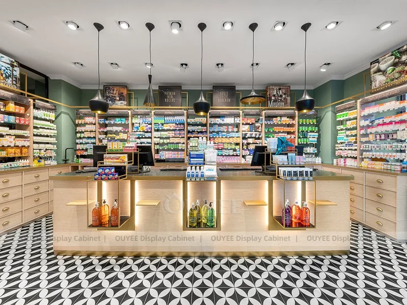 Wood Ceiling Pharmacy Shelving - Image 2