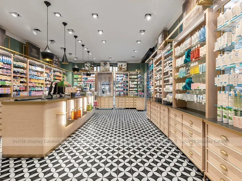 Wood Ceiling Pharmacy Shelving - Image 3