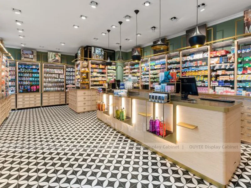 Wood Ceiling Pharmacy Shelving - Image 5