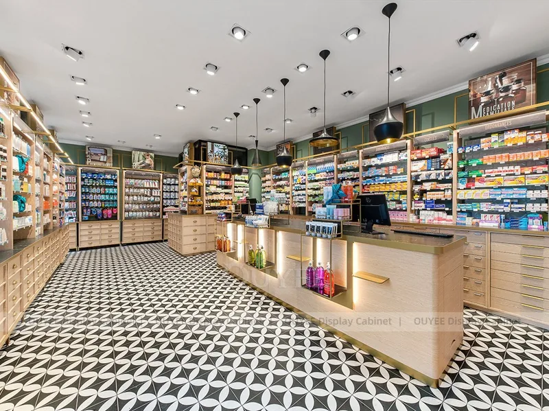 Wood Ceiling Pharmacy Shelving - Image 6