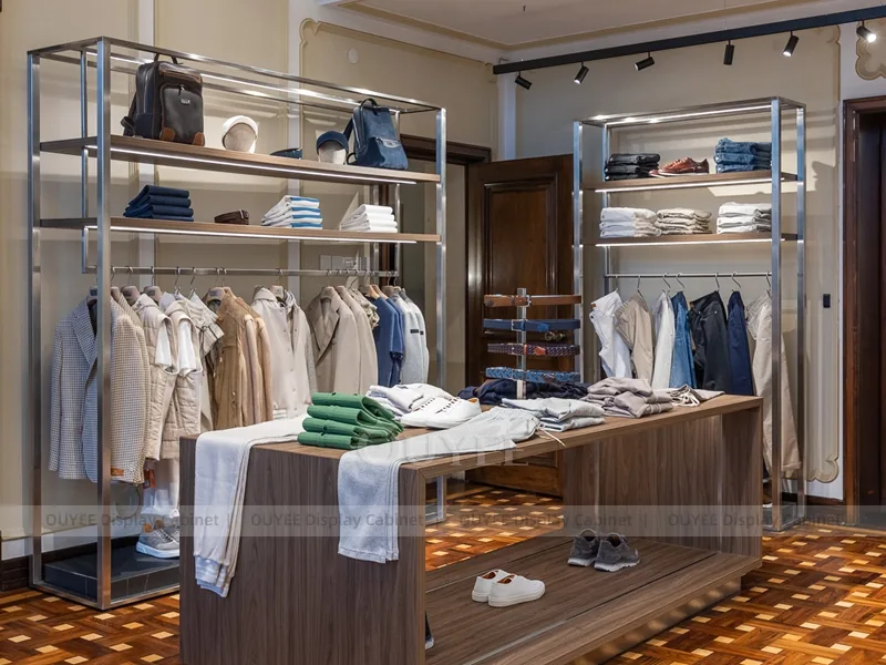 Wood Luxury Island Apparel Shop Display - Image 11