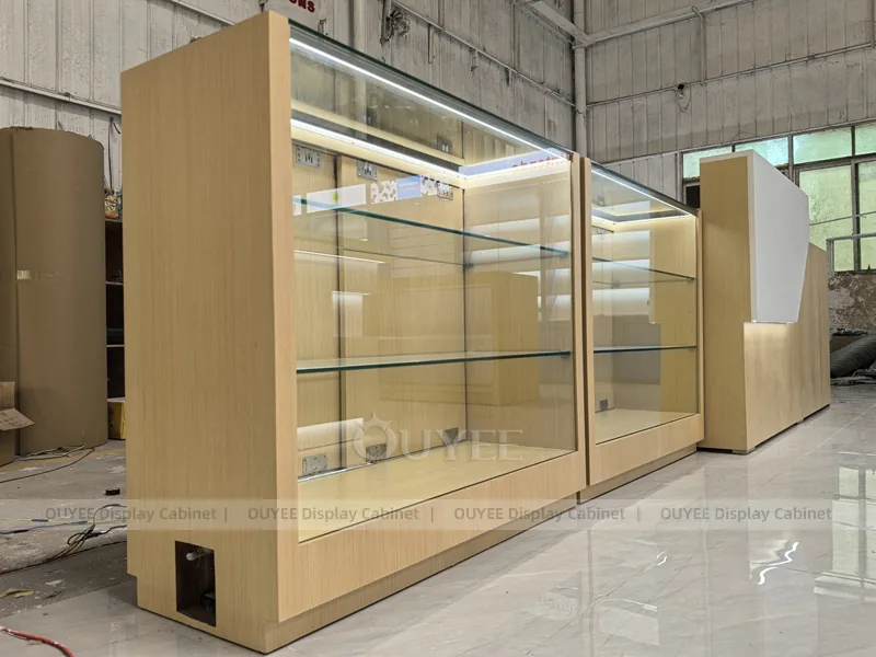 Wood Tone And Blue Complete Store Fixture - Image 6