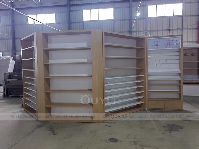 Wood Tone And Gold Complete Store Fixture - Image 6