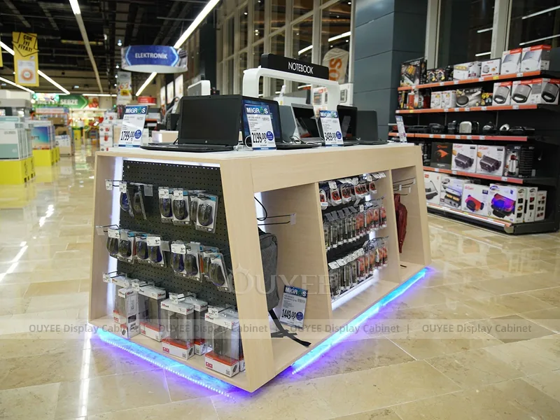 Wood Tone And Gold Complete Store Fixture - Image 6