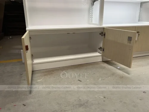Wood Tone And Gold Complete Store Fixture