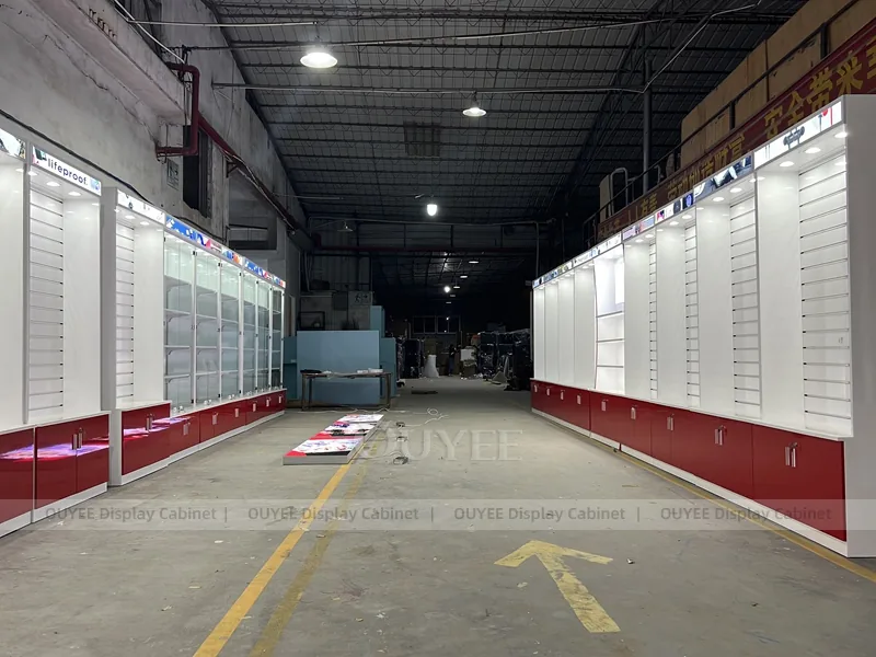 Wood Tone And Red Complete Store Fixture - Image 6