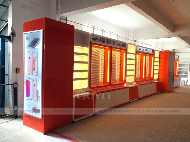 Wood Tone And Red Complete Store Fixture - Image 4