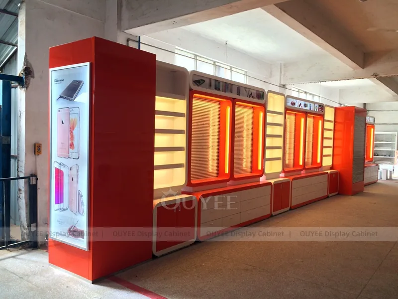 Wood Tone And Red Complete Store Fixture - Image 5
