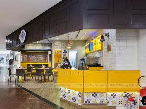 Yellow Beverage Kiosk