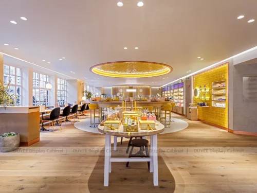 Yellow Gold Beauty Store Display