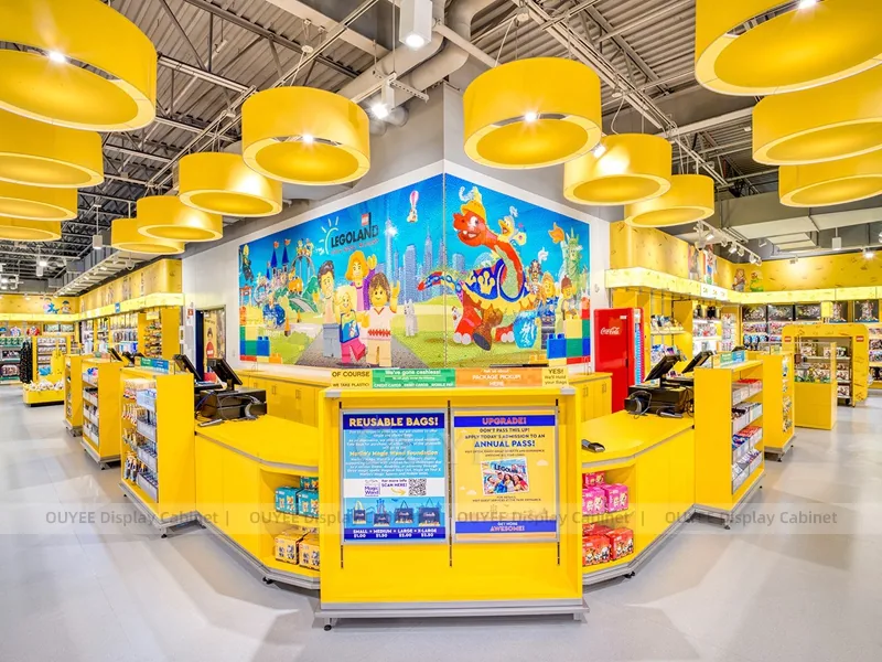Yellow Kids Store Display Rack 01