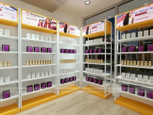 Yellow White Hair Extension Hair Extension Display
