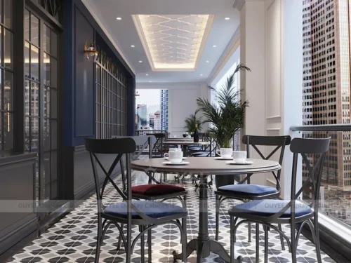 Black Wood Fresh Cafe Counter Fixture with Full Shop Fitout 01