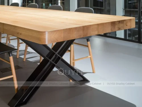 Black Wood Premium Cafe Counter Fixture with Back Bar And Front Counter 01