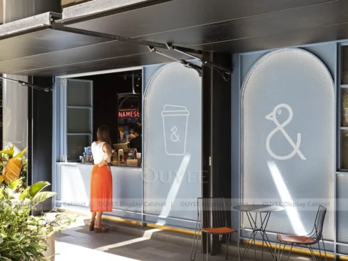 Black Wood Premium Cafe Counter Fixture with Full Shop Fitout 01